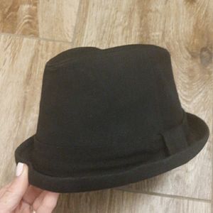 Black Fedora Beach Hat Youth Boys Size 2-4 Years